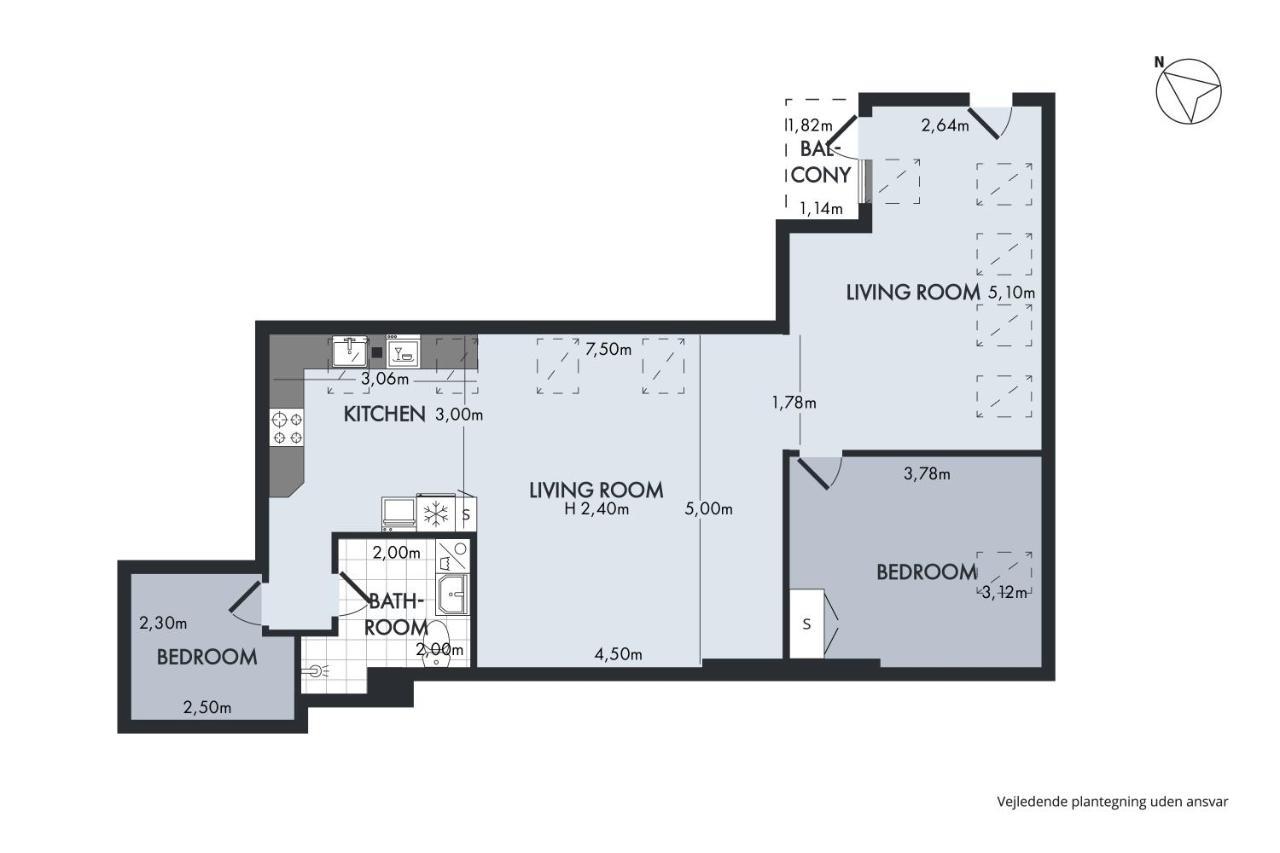 Sanders Leaves - Cute One-Bedroom Apartment With A Large Rooftop Terrace København Ngoại thất bức ảnh